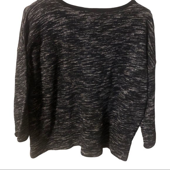 Hi-Line Women Pullover Cropped Tweed Sweat… - Picture 5 of 7